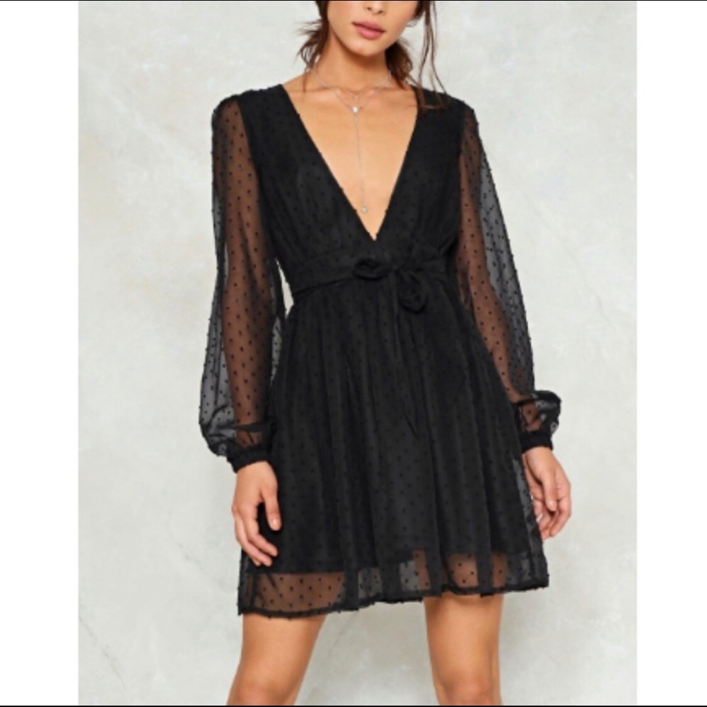 Nasty Gal Skin Deep Mesh Dress Black 4